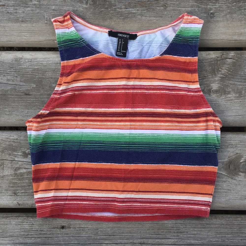 (3/$15) Striped Tank Top/Crop Top
